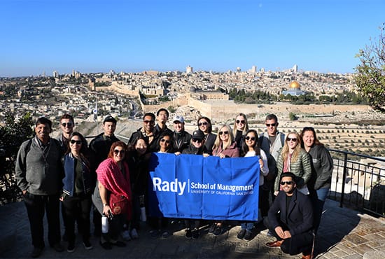 Student group in Israel
